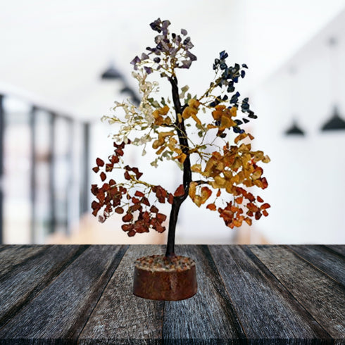 Pushkar 7 Chakra M Seal Crystal Tree